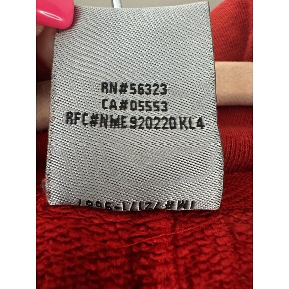VTG Rare Jordan Red Sweatshirt XXL Gray Tag 90s Athletic Streetwear Retro Y2K - Picture 9 of 12